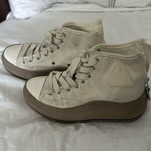 R13 high top platform Sneakers-Size 9